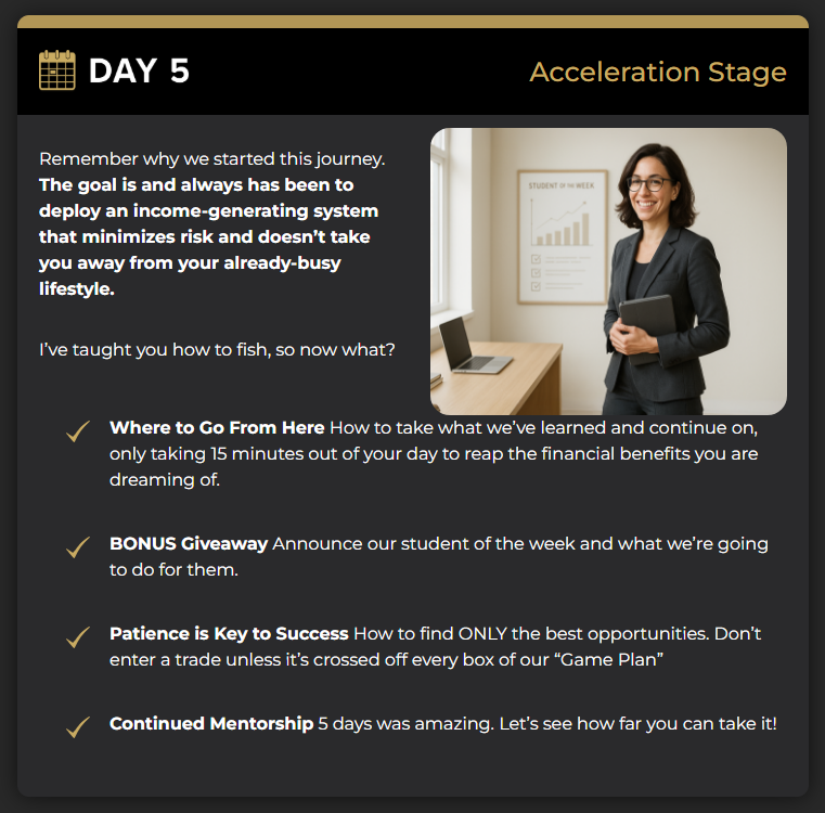 GamePlan 5-Day LIVE Masterclass Review - Day 5